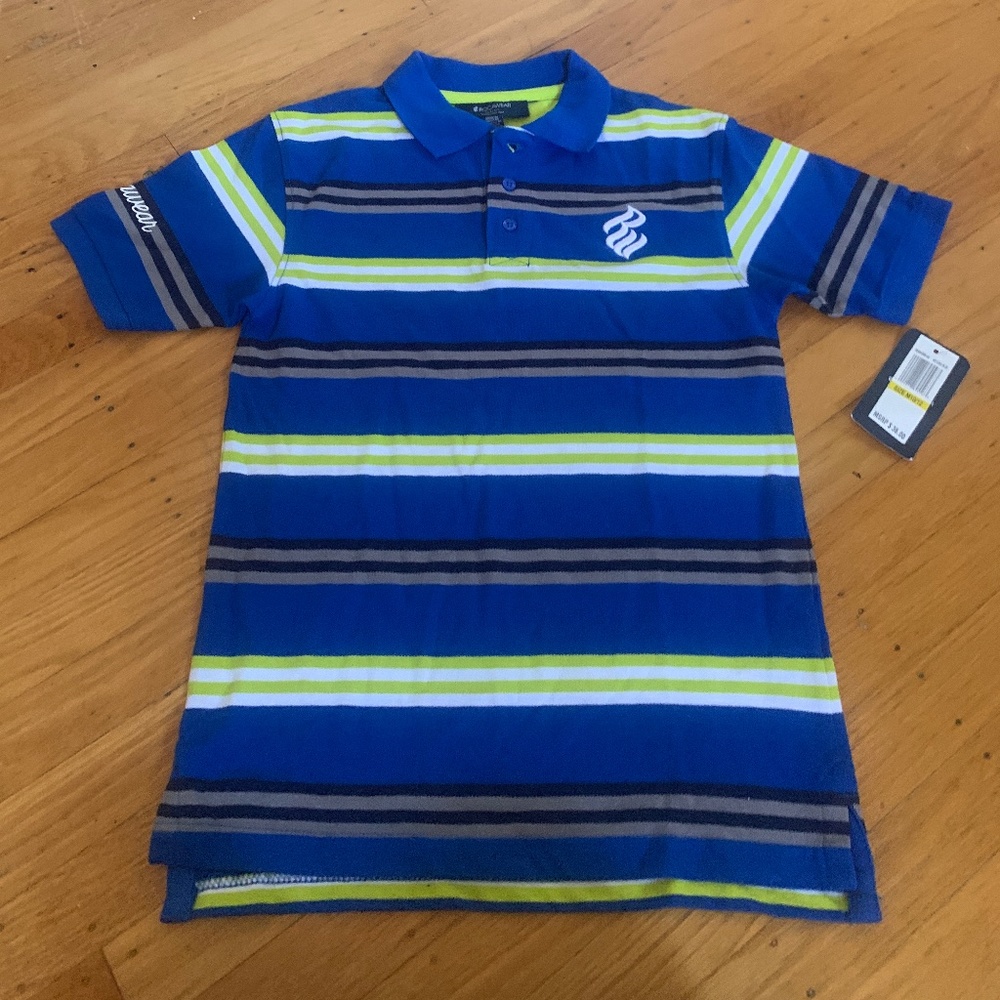 NWT Boys Rocawear striped Polo Shirt
